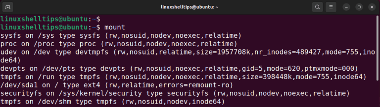 4 Ways to List Mounted Partitions [File Systems] in Linux