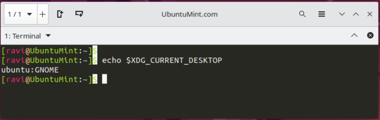 Determine Which Desktop Environment is Running on Ubuntu