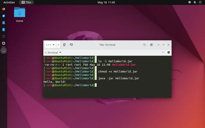 Run JAR Files in Ubuntu