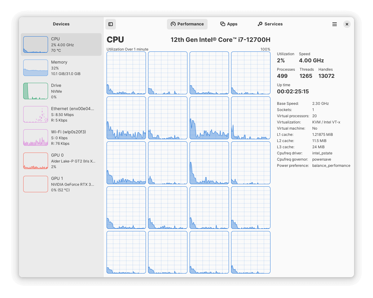 Mission Center - System Monitor App